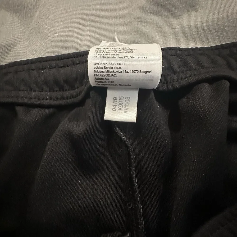 Adidas Tiro 19 Track Pants Mens XL Black Tape Stripe Climacool Soccer Zip Ankle